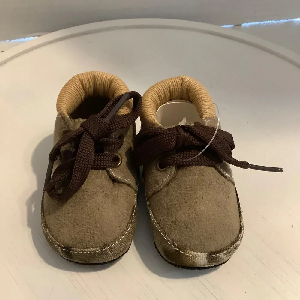 Team Realtree Baby Booties Camo Size 1 Brown NWOT NEW Lace Up‎